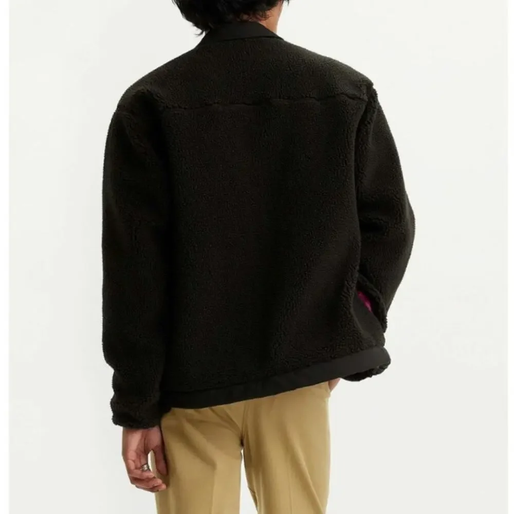 Levi's‎ Buchanan Sherpa Men's Jacket Size Small Black Meteorite - Picture 13 of 16